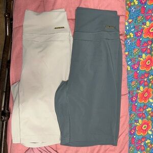 Whitney Simmons Gymshark size medium  shorts, eucalyptus, and mink